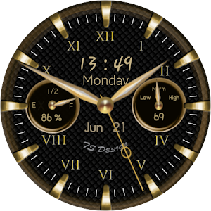 Golden Luxury 2 Watch Face Screenshot 2