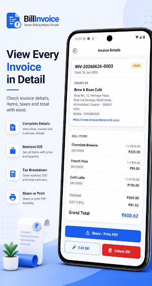 Bill Invoice Screenshot 2