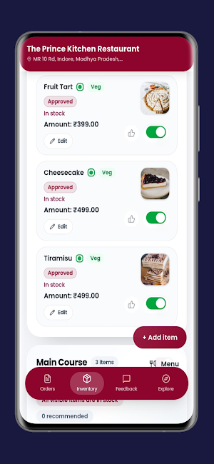 Ometto Restaurant Partner Screenshot 0