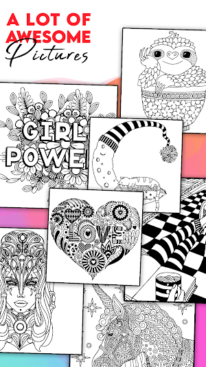 Coloring for adults offline Screenshot 1