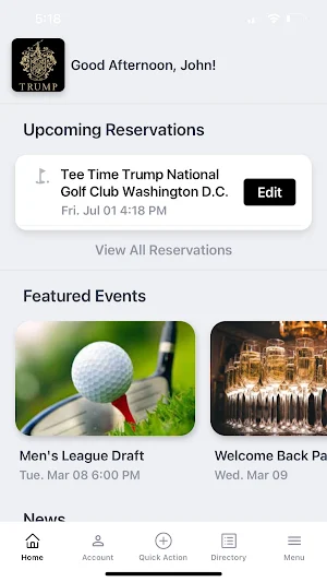 Trump Golf Washington, D.C. Screenshot 1