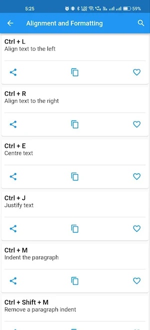 MS Word Shortcut Keys Screenshot 3