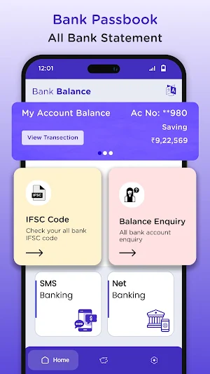 Check Bank Balance & Passbook Screenshot 0