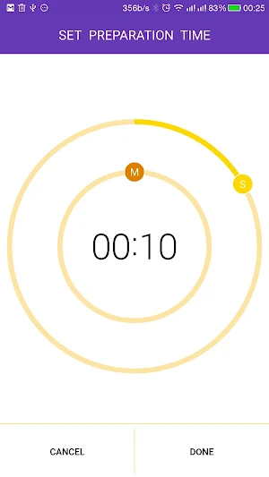 Tabata timer for workout with music Screenshot 2