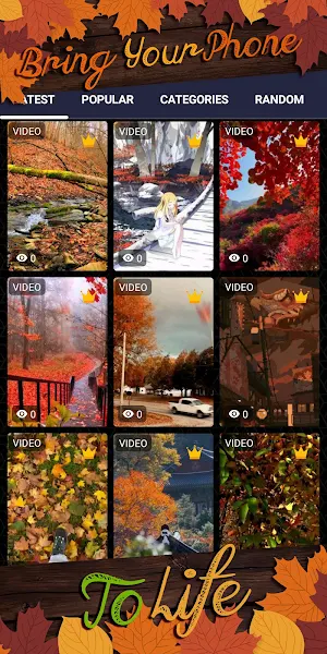 autumn background Screenshot 1