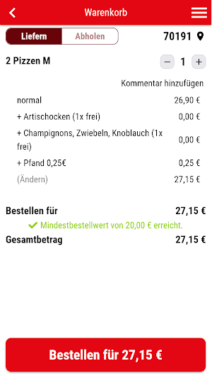 Hot Pizza Corner Stuttgart Screenshot 1