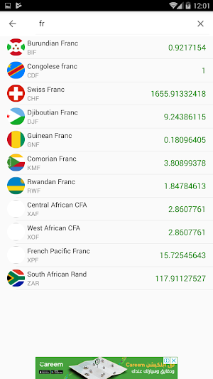 monnaie et prix de l'or en RD Congo Screenshot 2