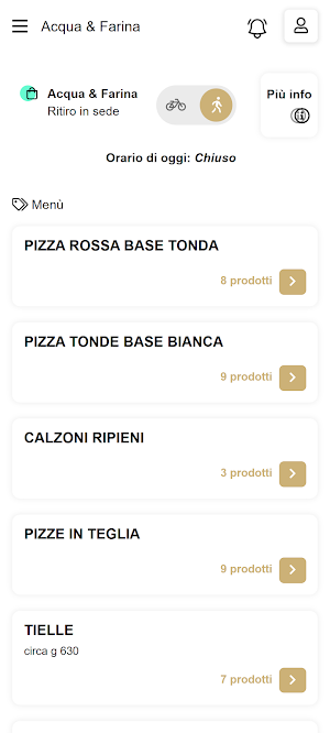 Acqua & Farina Screenshot 1
