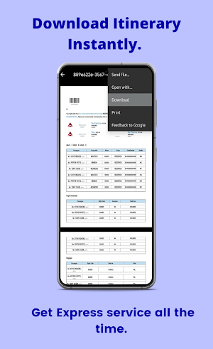 FlightGen Flight Itinerary App Screenshot 3