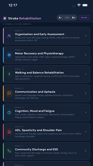 Stroke Rehab Screenshot 1