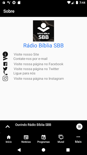 Rádio Bíblia SBB Screenshot 3