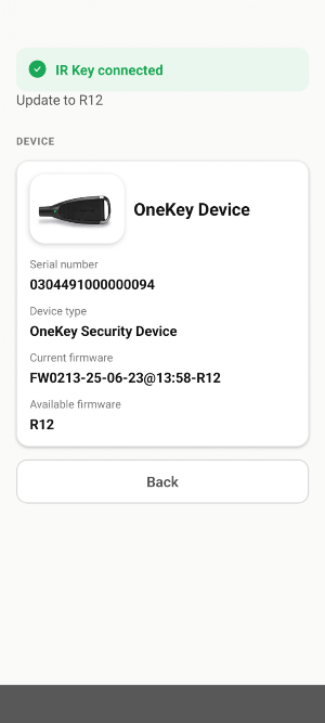 OneKEY update tool Screenshot 1