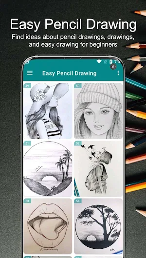 300+ Easy Pencil Drawing Screenshot 2