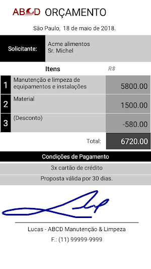 Proposta Comercial Fácil Screenshot 1