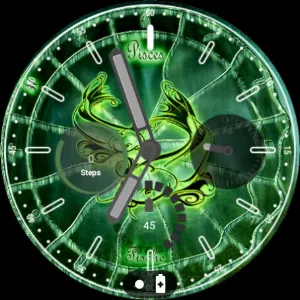 Pisces zodiac symbol WatchFace Screenshot 1