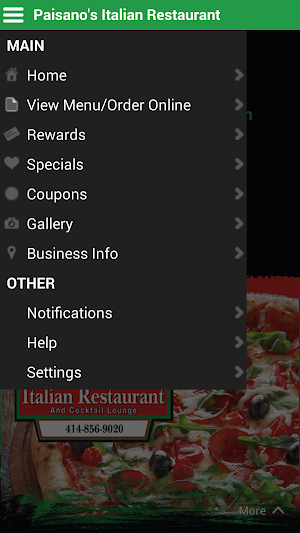 Paisano's Italian Restaurant Screenshot 1