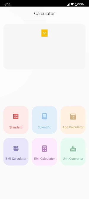 Calculator & Unit Converter Screenshot 0
