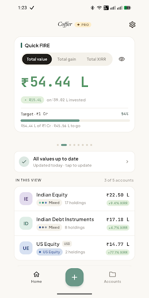 Coffer: Portfolio Tracker Screenshot 0