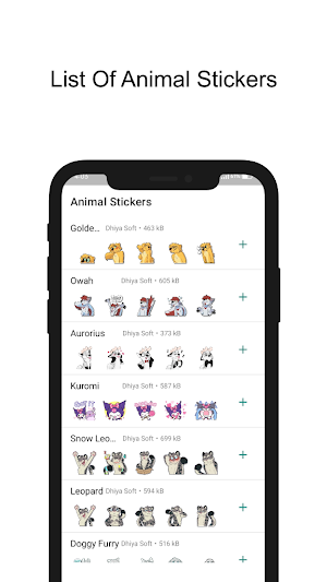 Animal Stickers Screenshot 0