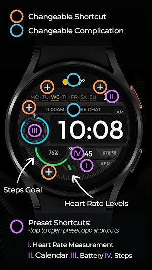 TVV Sport 5 Digital Watch Face Screenshot 3