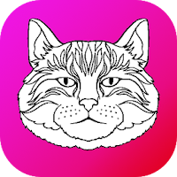 Cat Coloring Pages Game Glitters 🐱 Cute Kitty