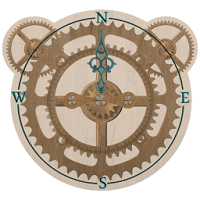Mechanical Gears Compass