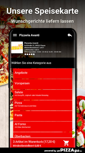 Pizzeria Avanti Plauen Screenshot 3