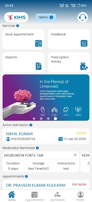 MyKIMS Screenshot 1
