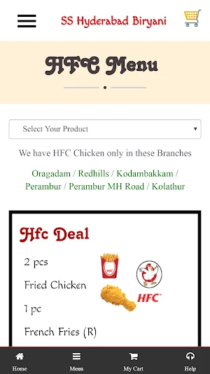SS Hyderabad Biryani Screenshot 3