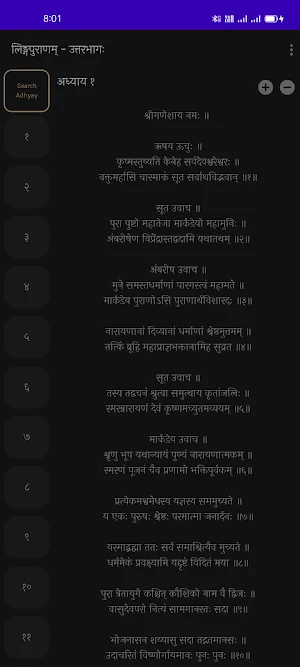 Shree Linga Puran - Linga Purana (Sanskrit) Screenshot 3
