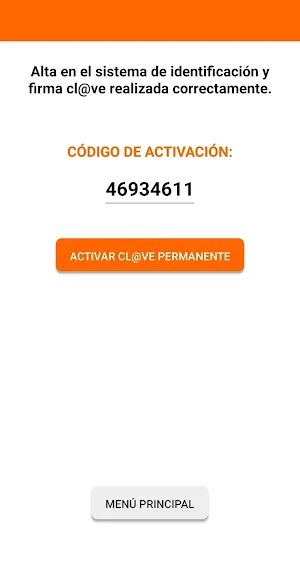 Asistente Clave y Clave Permanente Screenshot 3