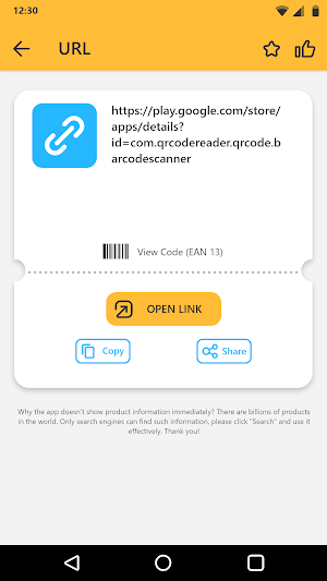 QR Code Scanner Barcode Reader Screenshot 1