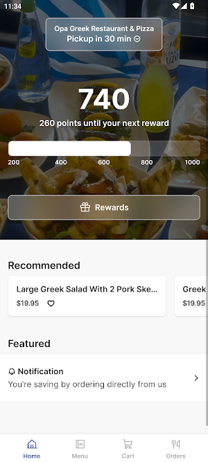 Opa Greek Restaurant Screenshot 0