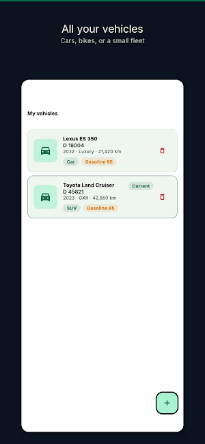 MyVehicle Screenshot 1