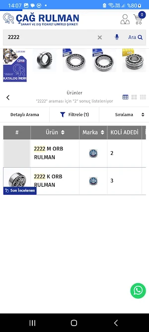 Çağ Rulman B4B Sistemi Screenshot 1