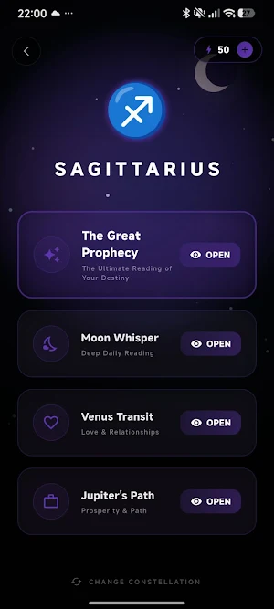 Eridanus Oracle: Tarot & Stars Screenshot 2