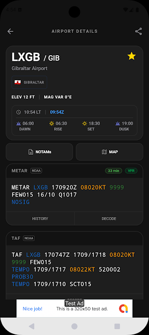 Aviatool (METAR, TAF) Screenshot 1