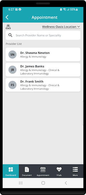 OmniMD Health Portal Screenshot 2