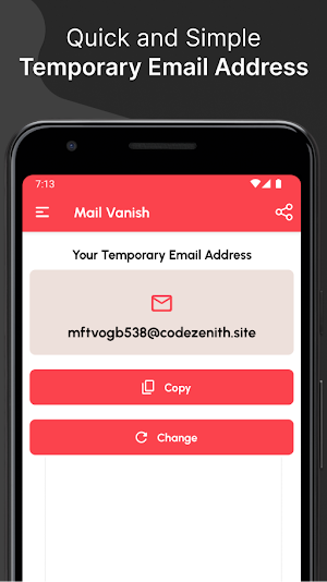Mail Vanish - Temporary Email Screenshot 0