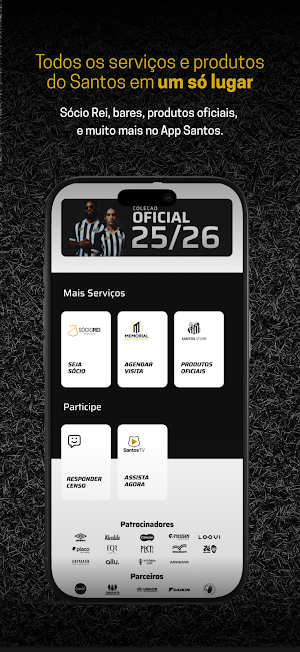 Santos FC App Screenshot 2