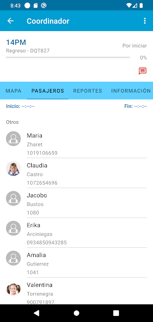 OnTrack Coordinador Screenshot 2