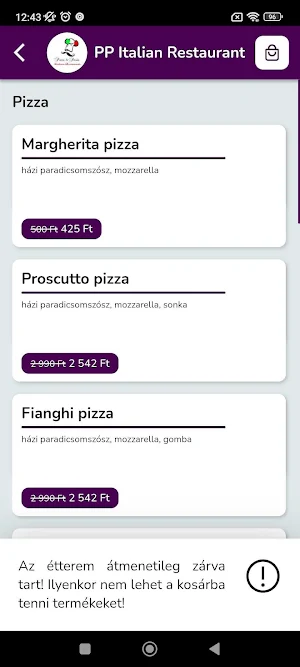 PP Italian Restaurant Screenshot 1