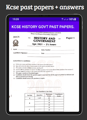 History Kcse past papers. Screenshot 0