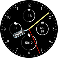 Minimalistic Pixel Watch face