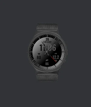 BLACK&GRAY WATCHFACE Screenshot 2