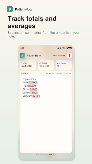 PatternNote Screenshot 1