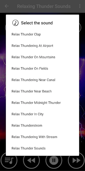 Rain & Thunder Healing Sounds for Deep Sleeping Screenshot 1