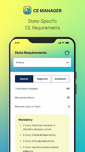 Dental CE Manager Screenshot 0