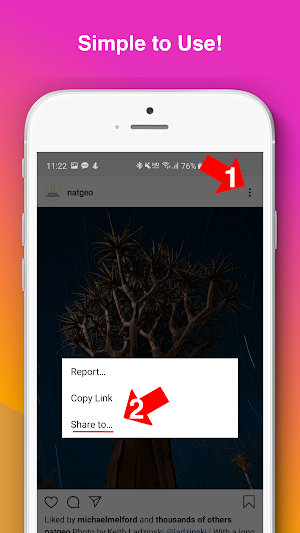 Instant Like for Instagram - share your Likes! Screenshot 3