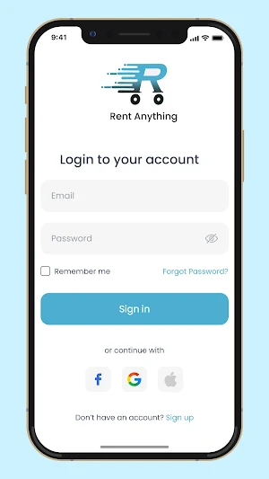 Rent Anything App Screenshot 1